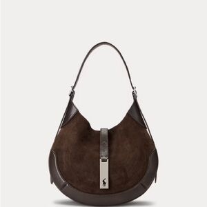 Polo ID Suede-Leather Small Shoulder Bag